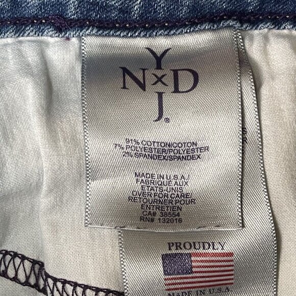 NYDJ Jeans Womens 6 Blue Legging Light Wash Cotton Stretch Blend Mid Rise Denim - Picture 14 of 16
